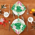 thumbnail image 4 of GZHJMY Tropical Leaves and Flowers Napkins Table Decorations Napkin Set for Gift Giving, Dining, Parties 20 x 20in, 4 of 7