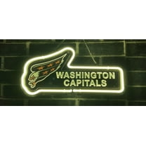 Queen Sense 14" For Washingtons Sports League Capitals Hockey 3D Carved Neon Sign Acrylic Man Cave Beer Pub Bar Artwork Handmade Wall Decor Gift Neon Light WACR1284