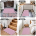 thumbnail image 6 of Pink Burlap Texture Door Mat&nbsp;Indoor Outdoor Entrance, Non Slip Small Rug for Kitchen Bathroom Entryway Rug, Farmhouse Vintage Pink Washable Doormat Floor Mat for Office Home Decor 16x24 Inch, 6 of 8