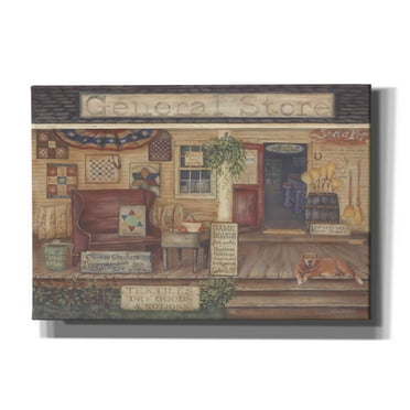 Epic Graffiti 'General Store I' by Pam Britton, Canvas Wall Art, 26"x18"