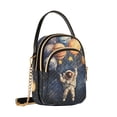 thumbnail image 7 of FORMRS Crossbody Bag for Women Quilted Travel Shoulder Cell Phone Purse with Chain Strap Handbag, Watercolor Astronaut, 7 of 7
