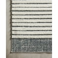 thumbnail image 4 of Loloi Hagen HAG-01 White / Ocean Striped Area Rug 2'-7" x 7'-8", 4 of 4