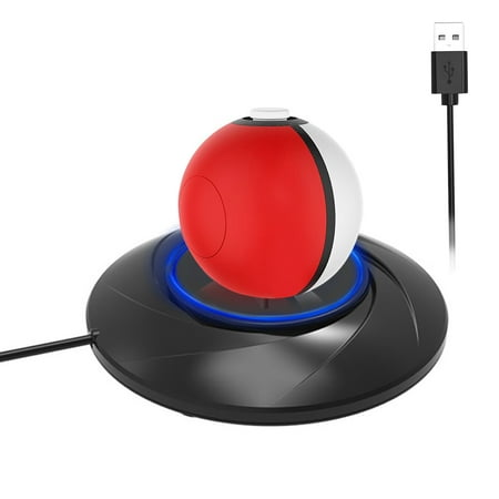 AGPtek Desktop Charger for Nintendo Switch Poke Ball Plus Controller Charging Stand with USB (Best Ink For Stick And Poke)