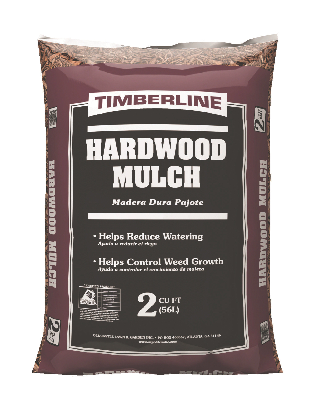 Timberline Hardwood Mulch, 2 Cu. Ft.