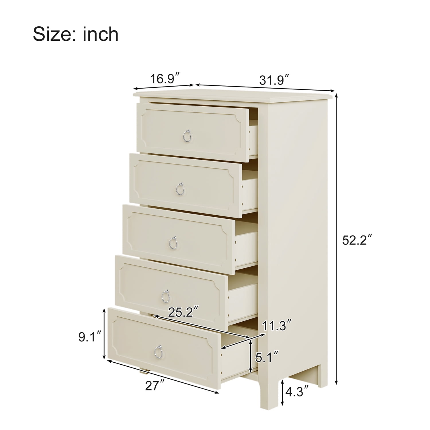 Kadyn 6 Pieces Bedroom Sets, Wood Full Size Platform Bed with Nightstand*2, Chest, Mirror and Dresser, Modern Farmhouse Platform Bed for Bedroom, White Kadyn 6 Pieces Bedroom Sets, Wood Full Size Platform Bed with Nightstand*2, Chest, Mirror and Dresser, Modern Farmhouse Platform Bed for Bedroom, White