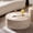 Amber 2, variant on Leumius Round Coffee Table for Living Room, Modern Drum Circle Coffee Table for Bedroom, No Need Assembly Amber 2