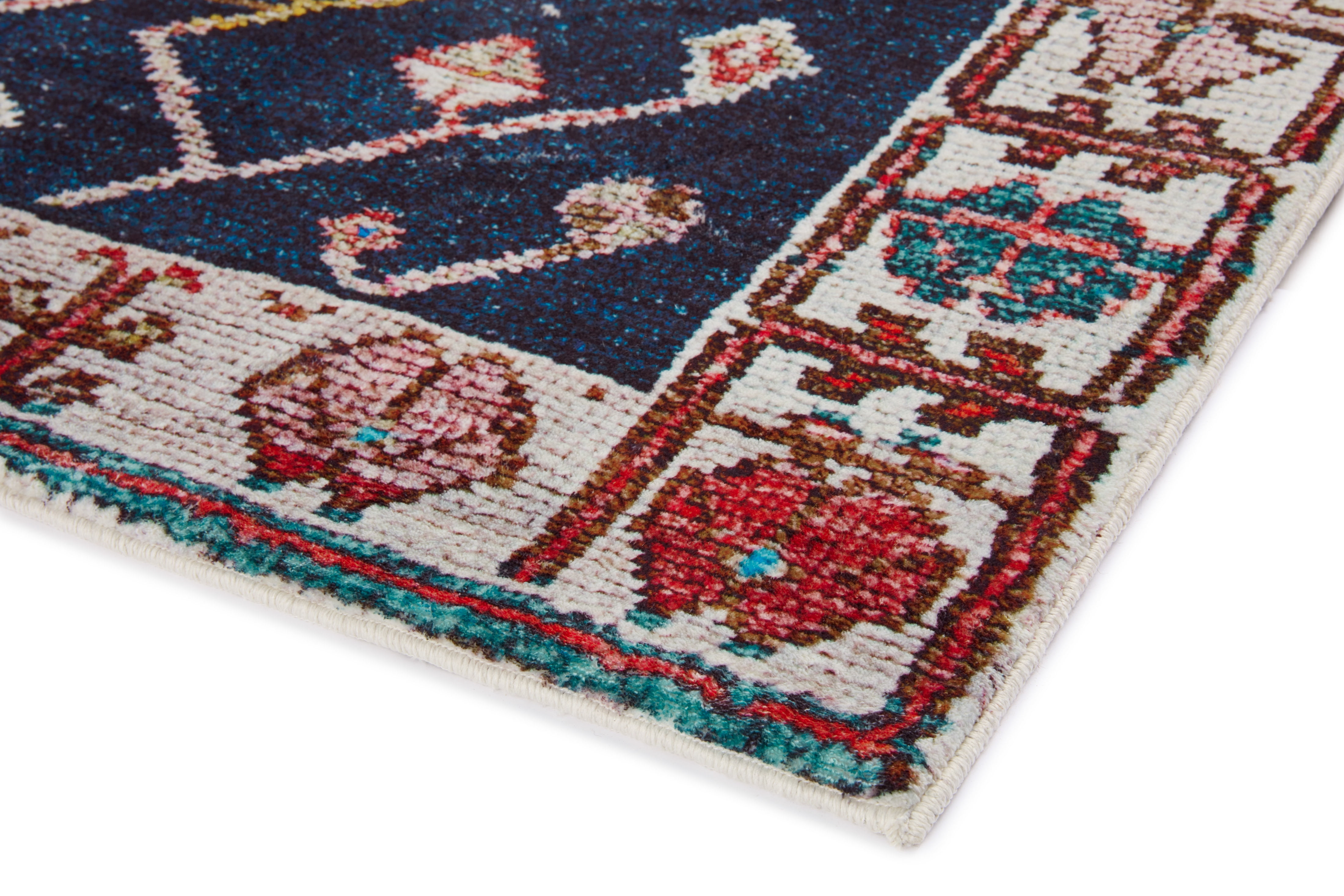 Loloi Fiona Rust / Navy 7'-6" x 9'-6" Area Rug