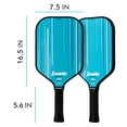 thumbnail image 2 of Franklin Sports Pro Signature Pickleball Paddles - 13mm Poly Core - Blue, 2 of 9