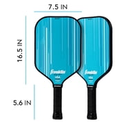 Franklin Sports Pro Signature Pickleball Paddles - 13mm Poly Core - Blue