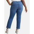 thumbnail image 3 of Terra & Sky Women's Plus Size Straight Leg Skinny Jeans, 3 of 5