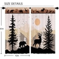 thumbnail image 2 of Farmhouse Forest Cabin Curtains, Curtains Rustic Wooden Window Curtains 42x63 Inch for Bedroom Living Room Decor, Tree Country Deer Bear Window Drapes Treatment Draperies Fabric (2 Panels, 2 of 6