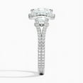 thumbnail image 3 of Empire Jewel 2 Ct Princess Cut VVS1 Diamond Eternity Ring - 14K White Gold Plated Women's Halo Promise Band - Elegant Solitaire Gift Jewelry, 3 of 3