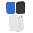 thumbnail image 1 of DYNWAVECA Trading Card Deck Box Game Card Case for Baseball Card TCG Collectible Cards White, 1 of 10