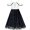Black, variant on Girls Dress White And Black Chiffon Lace Cold Shoulder 6 Years