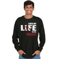 thumbnail image 4 of Living Life Its Fullest Basketball Men's Long Sleeve Tee T Shirt Brisco Brands X, 4 of 6