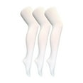 thumbnail image 1 of 3 Pair Multipack Womens Coloured Opaque 80 Denier Tights | Sock Snob | Plain Block Colour Tights, 1 of 2