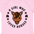 thumbnail image 4 of Inktastic A Girl Who Loves Horses Boys or Girls Baby Bodysuit, 4 of 5