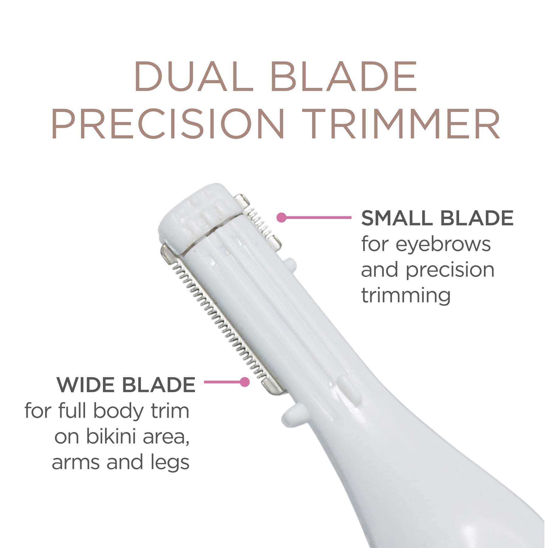 Conair Ladies Dual Blade 2-in-1 Battery Operated Trimmer  Model LPT31 (Pack of 18)