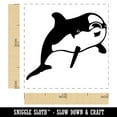 thumbnail image 2 of Curious Dolphin Self-Inking Rubber Stamp Ink Stamper - Red Ink - Small 1 Inch, 2 of 7
