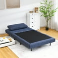 thumbnail image 3 of Costway Canapé-Lit Convertible 3 Positions Chaise Pliante avec Coussin Bleu, 3 of 10