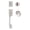 Satin Nickel, variant on Sure-Loc SH507-R-DU-RD 15 Stockholm Sectional Single Cylinder Keyed Entry Handleset -
