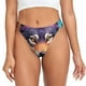 thumbnail image 1 of Balery Colorful Wolf Head A Tangas de Algodón para Mujer con Estampado – Ropa Interior Sexy, Transpirable, G-string-Large, 1 of 6
