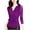 Purple-02, variant on Perfectbot Womens Sequin Shirts Cross Wrap V Neck Mesh Sleeve Tops Ruched Slim Fit Dressy Casual Blouse