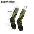 thumbnail image 4 of Haiem Deep Forest Stone Green Dragon Socks, Funny Novelty Crazy Design Cotton Socks Sports Socks Knee High Socks For Men, Women,1Pairs - Gift For Working Friends, 4 of 8