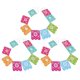 thumbnail image 2 of Day Of The Decorations Mexican Party Banner Multi-Colored 14.00X13.80X0.10CM Scene Setting 3 Sets, 2 of 4