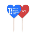 thumbnail image 1 of La isla de Phuket Tailandia - Asia Palillos de dientes bandera etiqueta de amor selección de pastelitos, 1 of 4