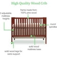 Jolly Jaunts 5in1 Convertible Crib, Rustic Converts to Toddler Bed