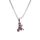 thumbnail image 4 of COLLAR DE LIBELULA ROSA DE PLATA Y ARETES, 4 of 4