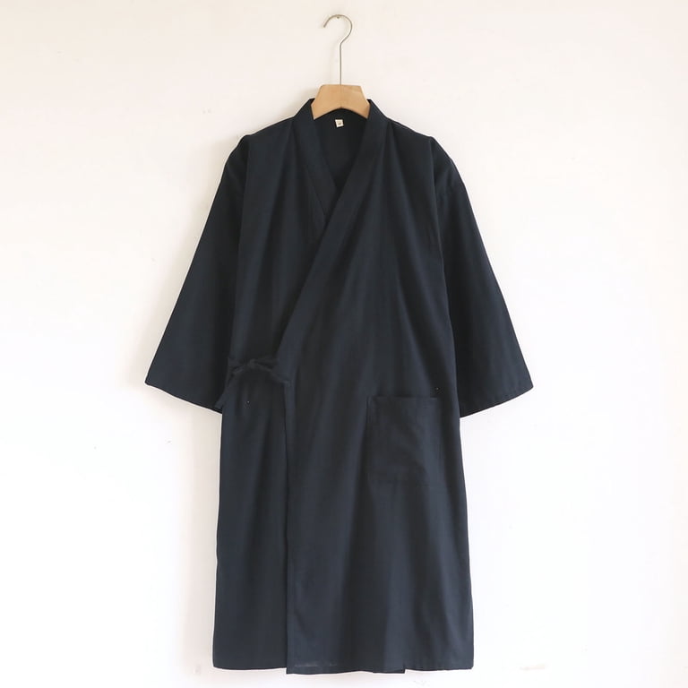 mens cotton kimono dressing gown Pure Cotton Boho Men Kimono Robe