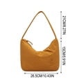thumbnail image 3 of EARKITY Women's Solid Color Handheld Bag Large Capacity Soft Nylon Bag Armpit Bag Style Shoulder, 3 of 6
