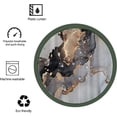 thumbnail image 6 of Black and Gold Marble Bathroom Shower Curtains Set,Luxury Abstract Fluid Art Ink Waterproof Fabric Bath Curtain Sets with 12Hooks 72X72In,Waterproof Fabric, 6 of 6
