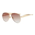 thumbnail image 1 of Gafas de sol Laureles Moda Sobredimensionadas Piloto para Mujer Oro (C4), 1 of 5
