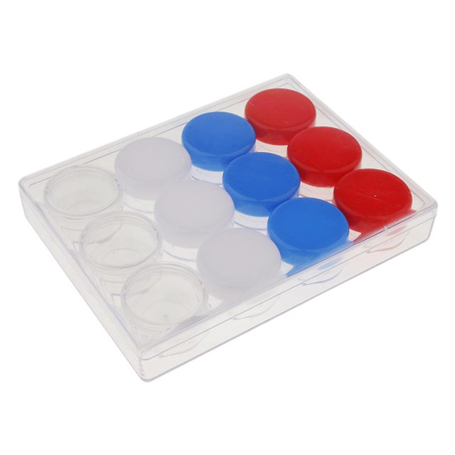 Tarro Cosmético Vacío Salvador 12x Tarro de Cosméticos Contenedor de Lata Conjunto de Contenedores de Bálsamo de Crema Latas cosméticas vacías