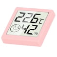 thumbnail image 3 of Thermomètre d'ambiance et hygromètre numérique de haute précision pour la maison, mini thermomètre et hygromètre rose, 3 of 3