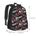 thumbnail image 3 of Vsdgher Vintage Skull Casino Print Backpack for Women Men School Bookbag with Laptop Compartment for College Work Travel, Simple Fashion Casual Daypack, Fit 15" Laptop, 3 of 8