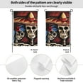 thumbnail image 2 of Day Of The Dead Sugar Skull Mexico Garden Flag 12.5"X18" Outdoor Indoor Garden Decor Porch Banner Sign With Grommets Uv Fade Resistant, 2 of 8