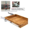 thumbnail image 3 of 1 Tier Pull Out Cabinet Organizer (11" W x 21" D) Single Tier Heavy Duty Sliding Wood Drawer Under Cabinet Shelf Organization Storage, 3 of 8