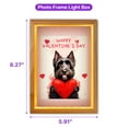 thumbnail image 5 of Happy Valentine's Day Scottish Terrier Brings Love Heart Acrylic Plaque with Wood Photo Frame Box Scottie Dog Lover Gifts Light Box - 02028, 5 of 5