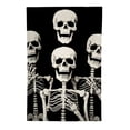 thumbnail image 2 of PHYHOO Welcome Halloween Skull Garden Flag Funny Garden Flag Skeleton Yard Flag Double Sided Vertical Rustic Farmhouse Yard Holiday Outdoor Decor White, 2 of 6