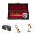 thumbnail image 4 of Shisuyan Exquisite Trumpet Model Copper Trumpet Statue Miniature Trumpet Model Metal Trumpet Decor Photography Prop Mini Classical Musical Instrument, 4 of 8