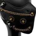 thumbnail image 4 of Máscara de cuero gótica Retro Steampunk para hombres y mujeres, máscara de engranajes para Cosplay de Halloween, máscara de media cara hecha en el interior, 4 of 5