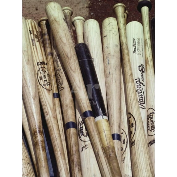 Baseball Bats, Unframed Photographic Print Wall Art by Paul Sutton Sold by Art.Com