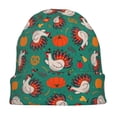 thumbnail image 7 of Gaeub Cartoon Turkey Print Beanie Hats for Men Women,Winter Caps,Knit Cuffed Beanie,Cuffed Cap,Great for Winter Activities, 7 of 7