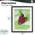 thumbnail image 4 of Stupell Industries Contemporary Glimmer Strawberry on Green Black Framed Print Under Glass, 13 x 16, by LISH Creative, 4 of 8