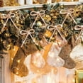 thumbnail image 6 of Cheapark Christmas Golden Glitter Bow - With Metal Clip for Tree/Wreath, Sparkling Ornament for Holiday Decor, 6 of 6