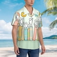 thumbnail image 3 of Fuzoiu Books Print Hawaiian Shirt for Men, Summer Beach Casual Short Sleeve Button Down Shirts, Men’s Beach Summer Shirts with Pocket,XX-Large, 3 of 7